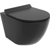 Mexen Lena rimless toilet bowl with soft-close slim seat, duroplast, matte black - 30220185
