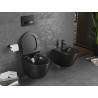 Mexen Lena Rimless WC bowl with a soft-close slim seat, duroplast, black matte - 30220185
