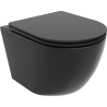 Mexen Lena Rimless WC Bowl with Slim Soft-Close Seat, Duroplast, Matte Black - 30221085