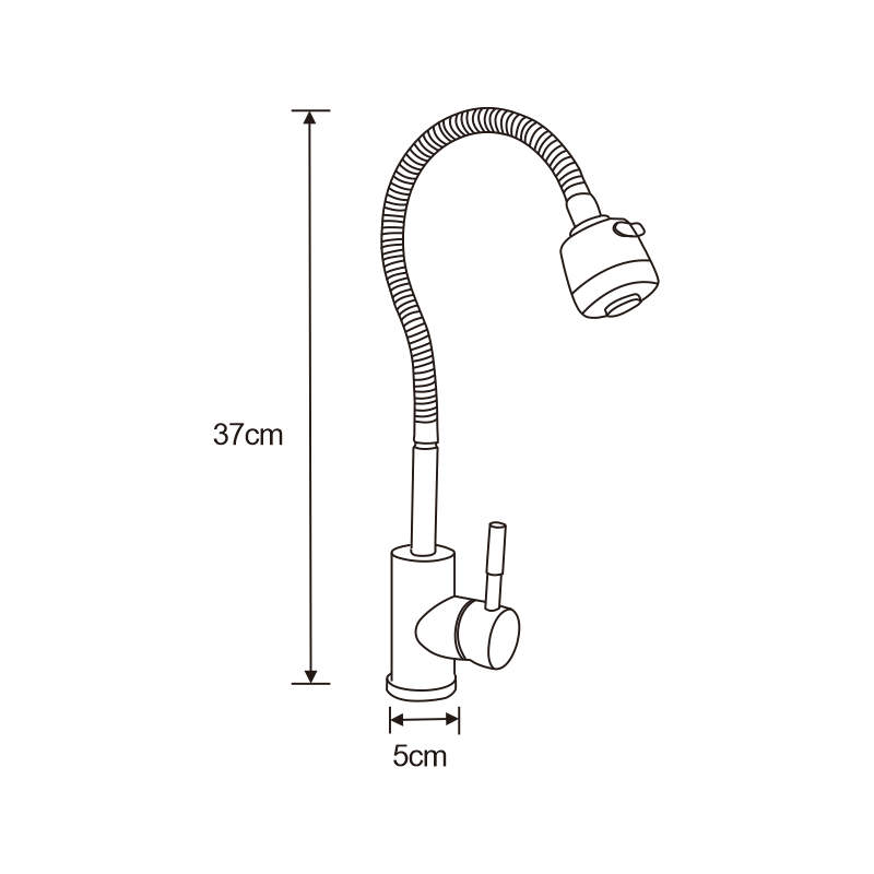 Mexen Maya kitchen faucet, chrome - 672400-00