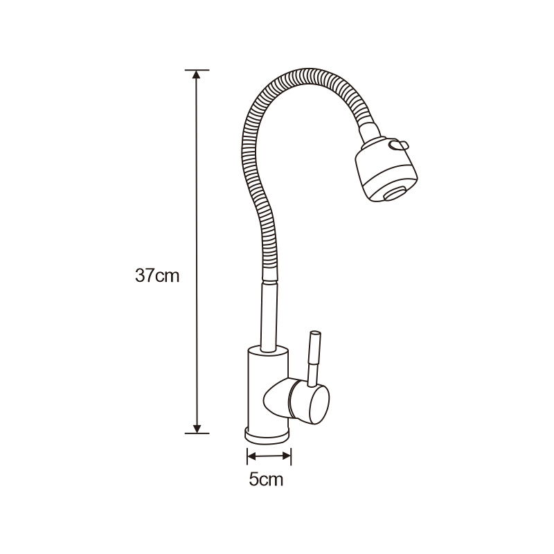 Mexen Maya Kitchen Tap, Chrome - 672400-00