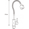 Mexen Maya kitchen faucet, chrome - 672400-00