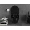 Mexen Lena Rimless toilet bowl with a slim soft close toilet seat, Thermosetting polymer, Black - 30224070