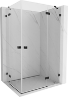 Mexen Lunar Duo Right-Hinged Shower Cabin 115 x 80 cm, Transparent, Black - 834-115P-080L-70-00