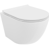 Mexen Lena Rimless WC Bowl with Soft-Close Slim Seat, Duroplast, Glossy White - 30220500