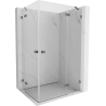 Mexen Lunar Duo shower enclosure hinged right 90 x 70 cm, transparent, gun metal - 834-090P-070L-95-00