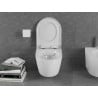 Mexen Lena Rimless toilet bowl with a hard soft close toilet seat, Thermosetting polymer, White - 30220200