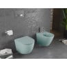 Mexen Lena Rimless toilet bowl with a slim soft close toilet seat, duroplast, Bright green matt - 30224048