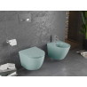 Mexen Lena rimless toilet bowl with slim soft-close duroplast seat, light green matte - 30224048