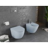 Mexen Lena Rimless WC bowl with soft-close slim seat, duroplast, gray-blue matte - 30224069