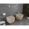 Mexen Lena Rimless WC Bowl with Soft-Close Slim Seat, Duroplast, Matte Cappuccino - 30224064