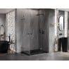 Mexen Lunar Duo Shower Enclosure Right Hinged 120 x 70 cm, Transparent, Gun Metal - 834-120P-070L-95-00