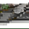 Mexen Matias 1.5-compartment granite sink with a drip tray 900 x 505 mm, Grey, siphon Gold - 6502901505-71-G