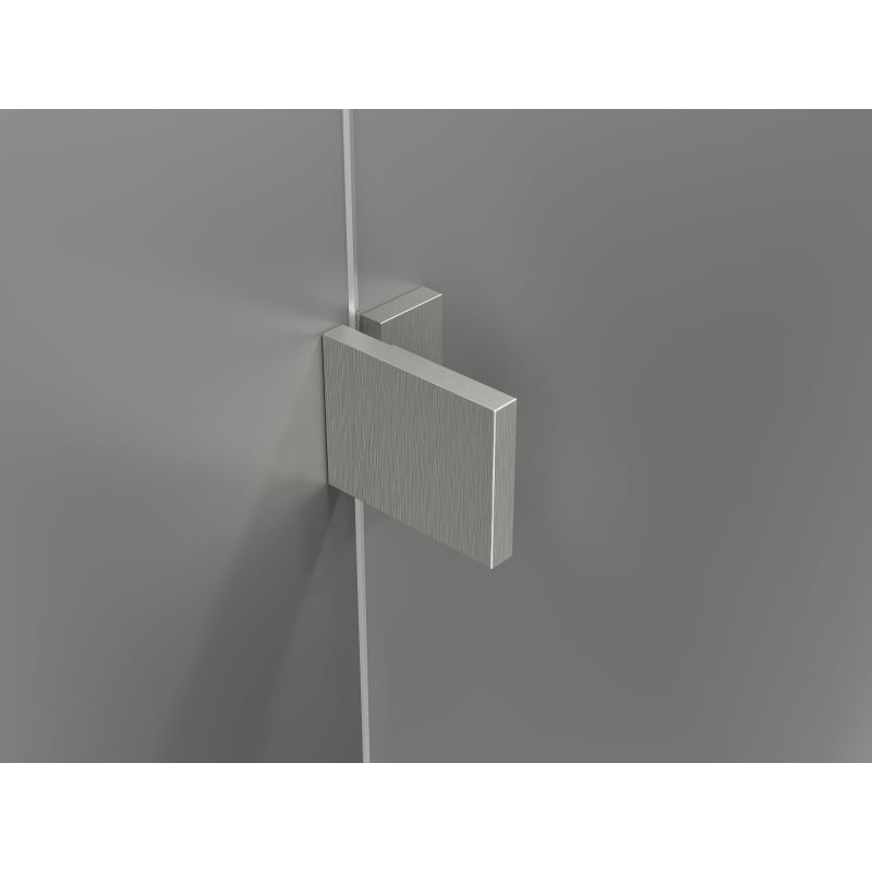 Mexen Lunar Duo right swing shower cabin 110 x 80 cm, transparent, brushed nickel - 834-110P-080L-97-00