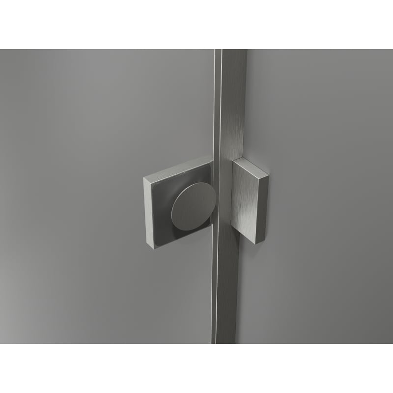 Mexen Lunar Duo shower cabin hinged right 115 x 90 cm, transparent, brushed nickel - 834-115P-090L-97-00