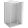 Mexen Lunar Duo right hinged shower cabin 115 x 100 cm, transparent, brushed nickel - 834-115P-100L-97-00