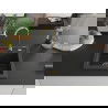 Mexen Vito 1-compartment granite sink 520 x 490 mm, spotted black, siphon Gold - 6503521000-76-G