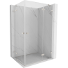 Mexen Lunar Duo Right Hinged Shower Cabin 120 x 105 cm, Transparent, Brushed Nickel - 834-120P-105L-97-00