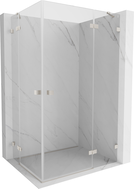 Mexen Lunar Duo Right Hinged Shower Cabin 120 x 105 cm, Transparent, Brushed Nickel - 834-120P-105L-97-00