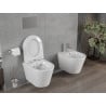 Mexen Rico Rimless WC Bowl with Soft-Close Slim Seat, Duroplast, White Gloss - 30720300