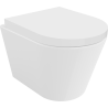 Mexen Rico Rimless toilet bowl with soft-close seat, hard, duroplast, white gloss - 30720200