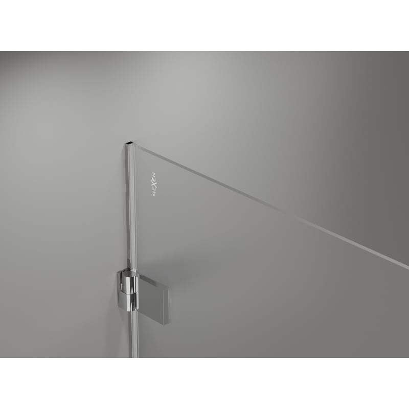 Mexen Lunar-B left hinged shower door 55 cm, transparent, chrome - 832-055-000-01-00-L