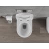 Mexen Rico Rimless toilet bowl with a hard soft close toilet seat, Thermosetting polymer, White - 30720200