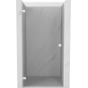 Mexen Lunar-B left hinged shower door 55 cm, transparent, white - 832-055-000-20-00-L