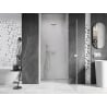 Mexen Lunar-B right-hinged shower door 50 cm, transparent, white - 832-050-000-20-00-P
