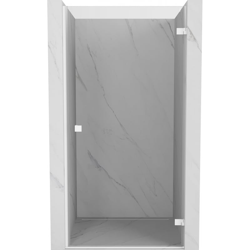 Mexen Lunar-B right-hinged shower door 55 cm, transparent, white - 832-055-000-20-00-P
