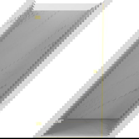 Mexen Lunar-B left-hinged shower door 55 cm, transparent, gold - 832-055-000-50-00-L