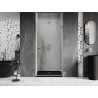 Mexen Lunar-B right hinged shower door 45 cm, transparent, gold - 832-045-000-50-00-P