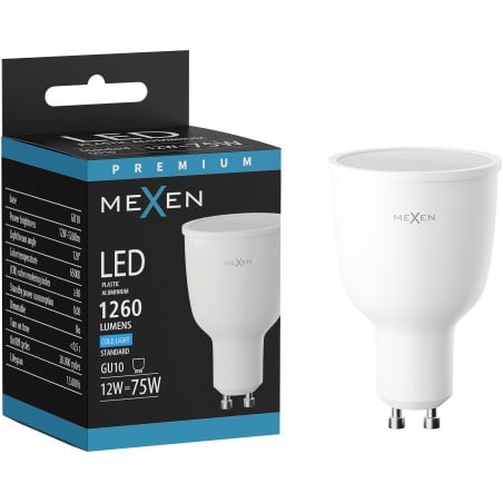 Mexen Nova LED Bulb GU10, 12W, Cool - 6500K, 1260 lm - L108-GU10-1265-01