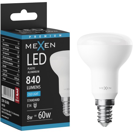 Mexen Nova LED Bulb E14, R50, 8W, Cool - 6500K, 840 lm - L103-E14-0865-01