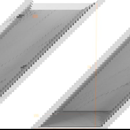 Mexen Lunar-B left-hinged shower door 50 cm, transparent, rose gold - 832-050-000-60-00-L