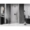 Mexen Lunar-B left hinged shower door 45 cm, transparent, brushed gun gray - 832-045-000-66-00-L