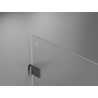 Mexen Lunar-B left hinged shower door 50 cm, transparent, brushed gun gray - 832-050-000-66-00-L