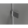 Mexen Lunar-B left hinged shower door 50 cm, transparent, brushed gun gray - 832-050-000-66-00-L