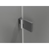 Mexen Lunar-B left hinged shower door 50 cm, transparent, brushed gun gray - 832-050-000-66-00-L