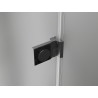 Mexen Lunar-B left hinged shower door 50 cm, transparent, brushed gun gray - 832-050-000-66-00-L