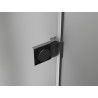 Mexen Lunar-B left hinged shower door 50 cm, transparent, brushed gun gray - 832-050-000-66-00-L