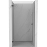 Mexen Lunar-B left hinged shower door 50 cm, transparent, brushed gun gray - 832-050-000-66-00-L