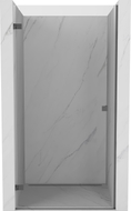 Mexen Lunar-B left hinged shower door 50 cm, transparent, brushed gun gray - 832-050-000-66-00-L