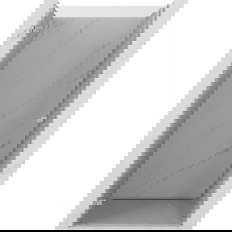 Mexen Lunar-B left hinged shower door 55 cm, transparent, brushed nickel - 832-055-000-97-00-L