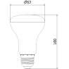 Mexen Nova LED Bulb E27, R63, 12W, Neutral - 4000K, 1260 lm - L104-E27-1240-01