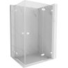 Mexen Lunar L Duo shower cabin right-hinged 85 x 75 cm, transparent, white - 834L-085P-075L-20-00