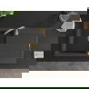 Mexen Leo 1-compartment granite sink with a drip tray 900 x 500 mm, spotted black, siphon Gold - 6501901010-76-G