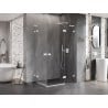 Mexen Lunar L Duo right swing shower cabin 105 x 70 cm, transparent, white - 834L-105P-070L-20-00