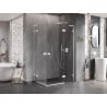 Mexen Lunar L Duo Right-Hinged Shower Cabin 105 x 85 cm, Transparent, White - 834L-105P-085L-20-00