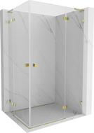 Mexen Lunar L Duo shower cabin with right-hinged door 115 x 70 cm, transparent, gold - 834L-115P-070L-50-00